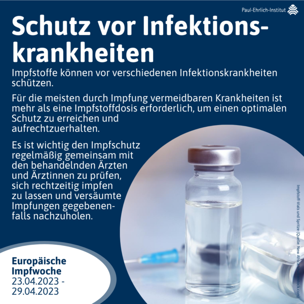 Infografik Schutz vor Infektionskrankheiten (verweist auf: Schutz vor Infektionskrankheiten (Europäische Impfwoche))