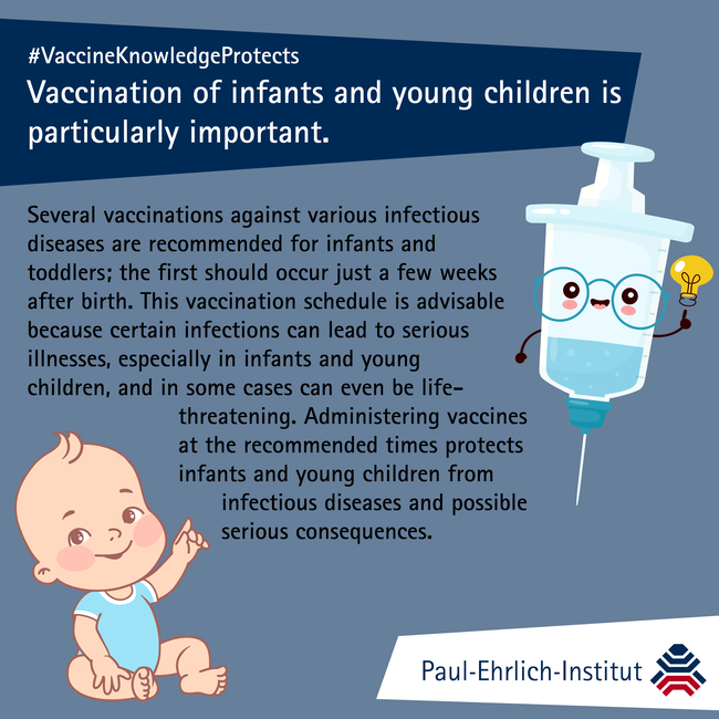Vaccination of infants and young children ist particularly important. Vaccination of infants and young children ist particularly important.